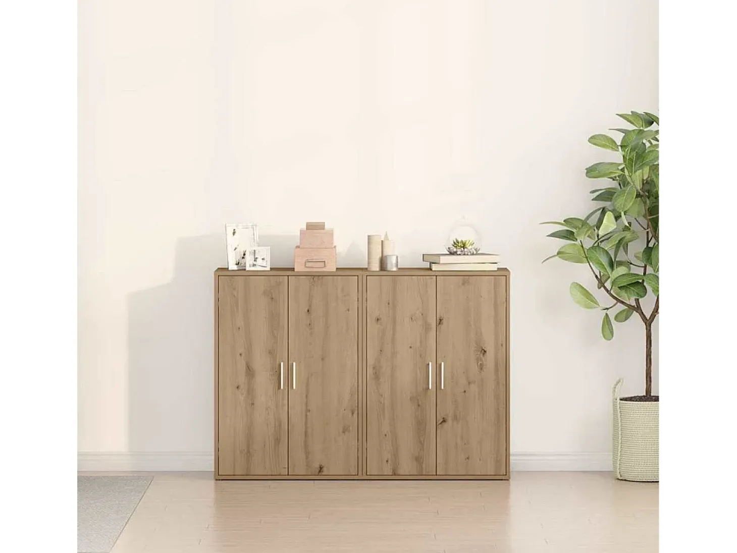 Vitrina Roble artisan 60 x 31 x 84 cm Madera contrachapada