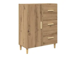 Vitrina Roble artisan 34 x 69.5 x 90 cm Madera contrachapada