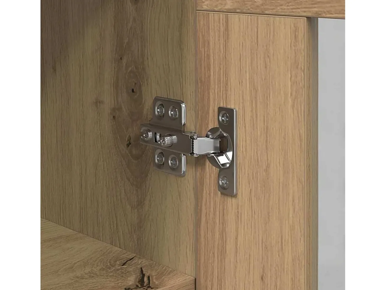 Vitrina Roble artisan 34 x 34.5 x 90 cm Madera contrachapada
