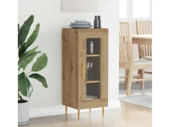 Vitrina Roble artisan 34 x 34.5 x 90 cm Madera contrachapada