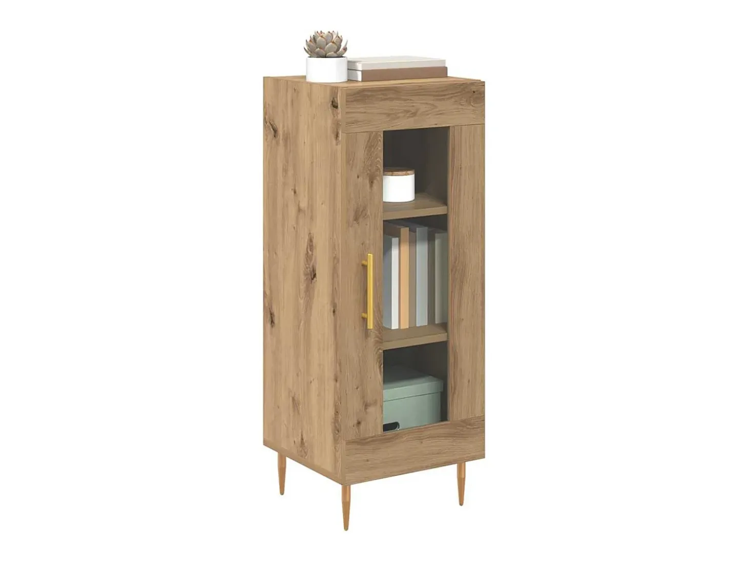 Vitrina Roble artisan 34 x 34.5 x 90 cm Madera contrachapada