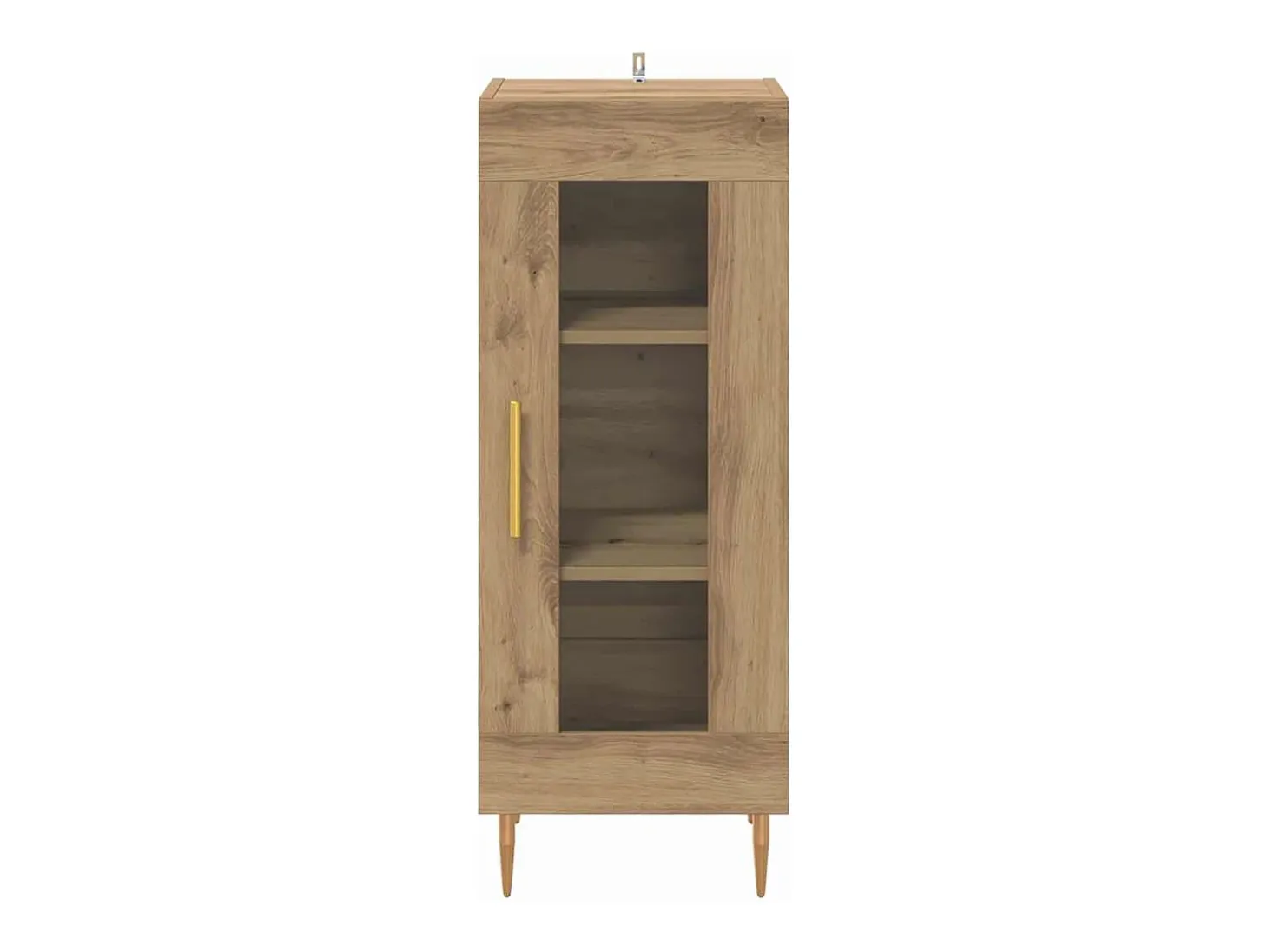 Vitrina Roble artisan 34 x 34.5 x 90 cm Madera contrachapada