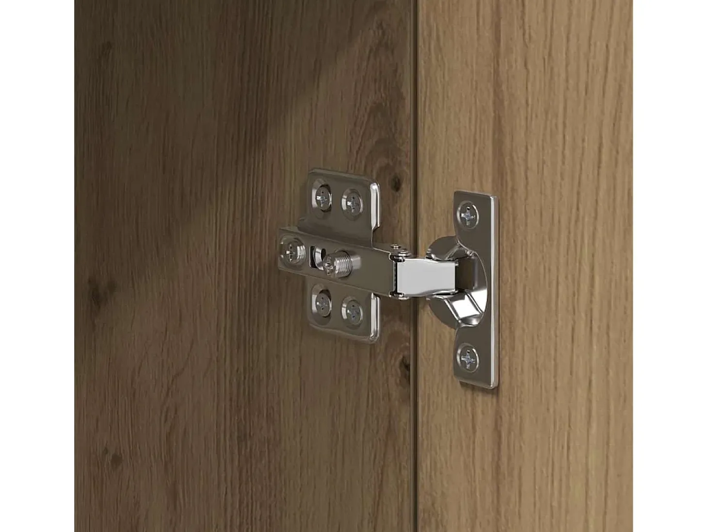 Vitrina Roble artisan 34.5 x 34 x 90 cm Madera contrachapada