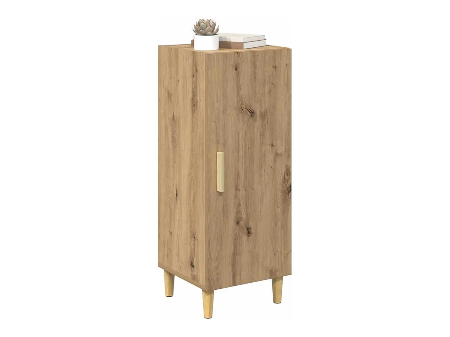 Vitrina Roble artisan 34.5 x 34 x 90 cm Madera contrachapada