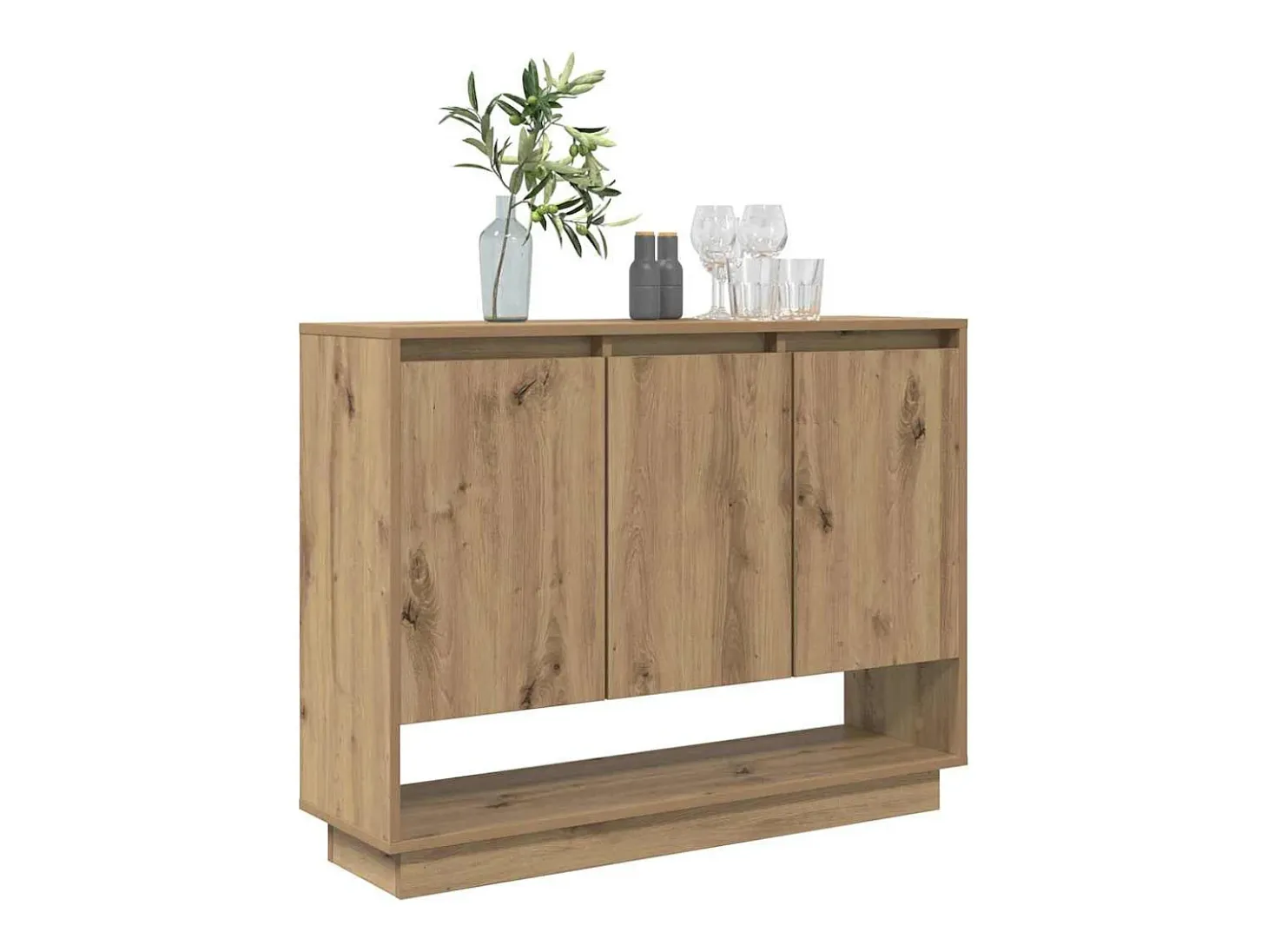 Vitrina Roble artisan 97 x 29 x 75 cm Madera contrachapada