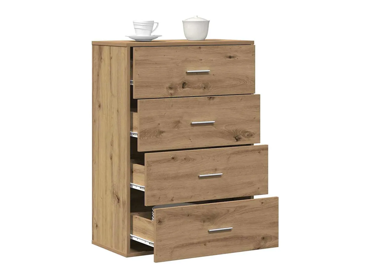 Vitrina Roble artisan 60 x 31 x 84 cm Madera contrachapada