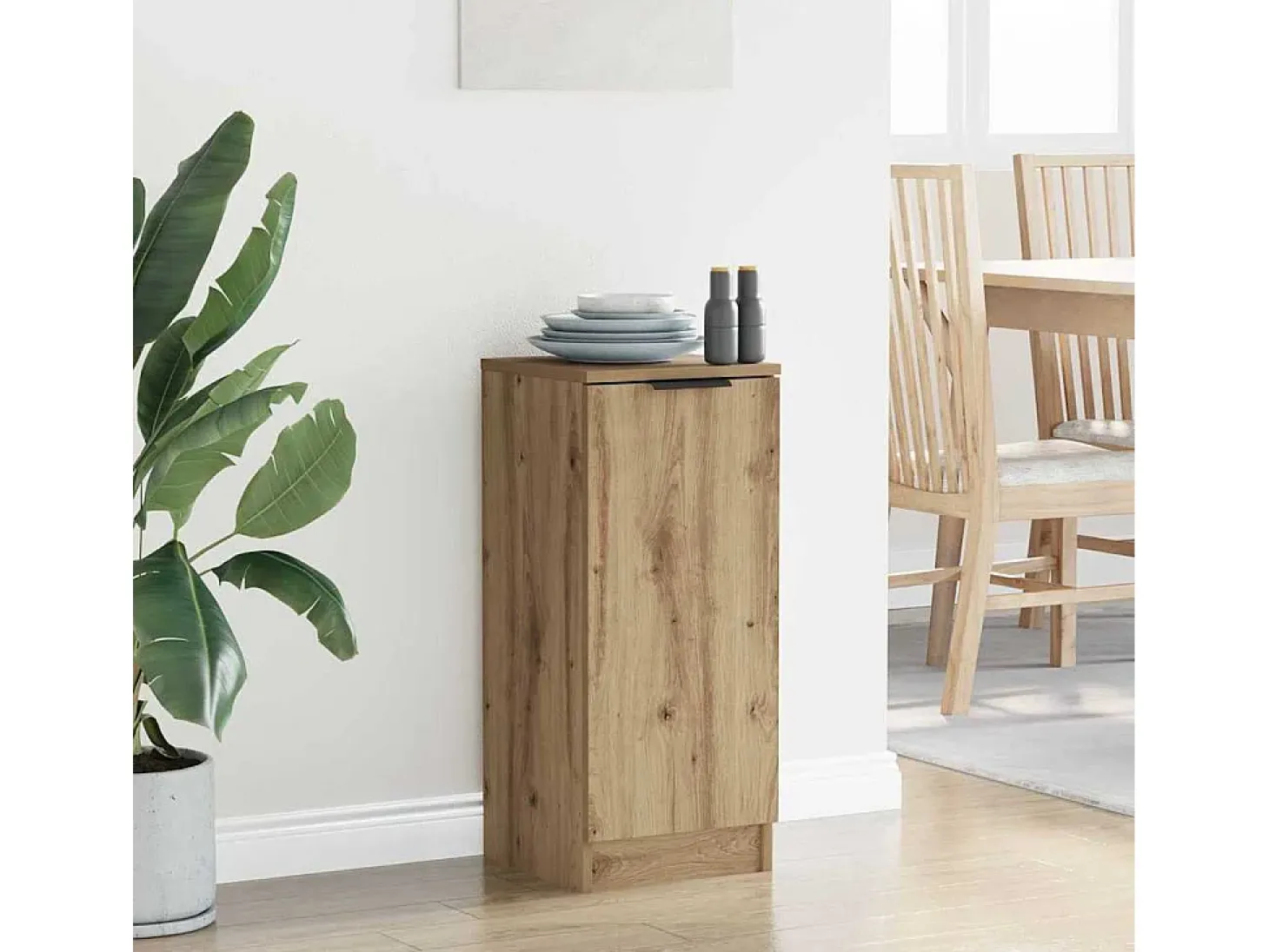 Vitrina Roble artisan 30 x 30 x 70 cm Madera contrachapada