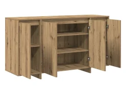 Vitrina Roble artisan 135 x 41 x 69 cm Madera contrachapada