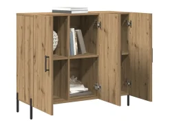Vitrina Roble artisan 90 x 34 x 80 cm Madera contrachapada
