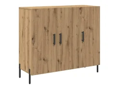 Vitrina Roble artisan 90 x 34 x 80 cm Madera contrachapada