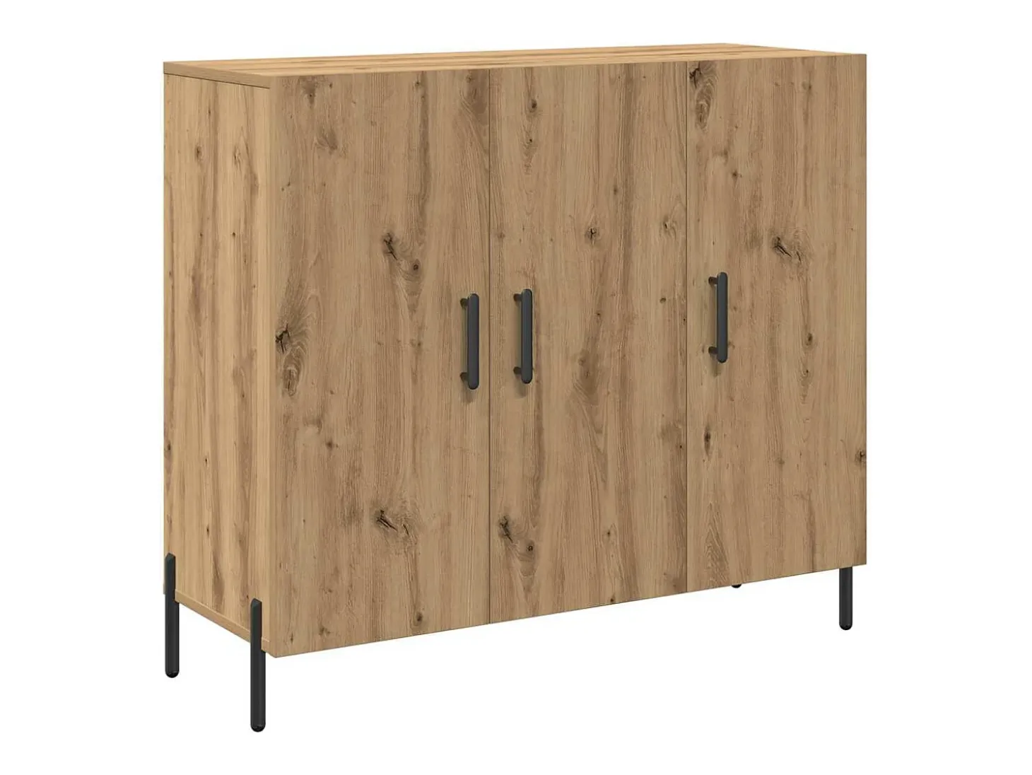 Vitrina Roble artisan 90 x 34 x 80 cm Madera contrachapada