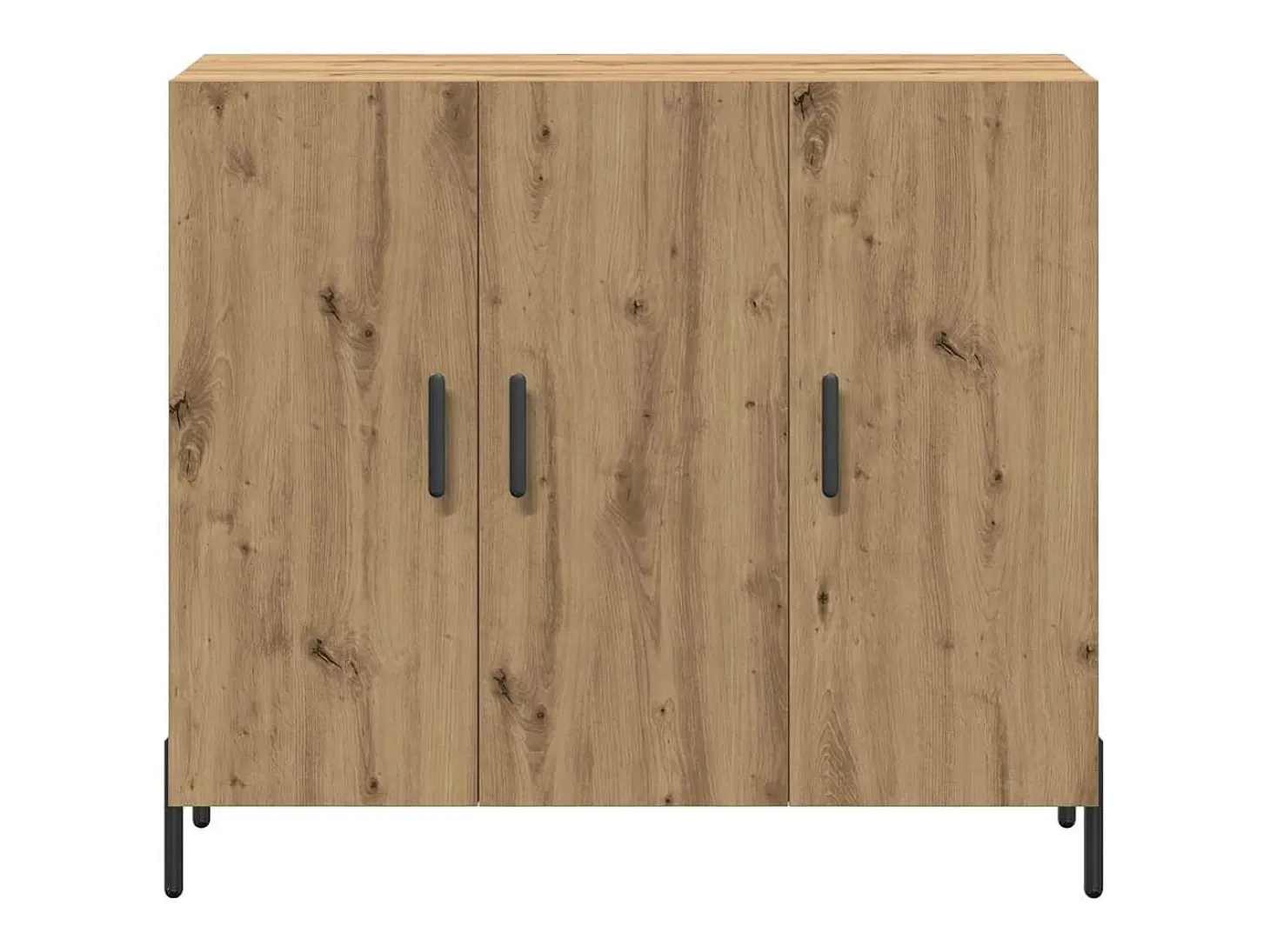 Vitrina Roble artisan 90 x 34 x 80 cm Madera contrachapada