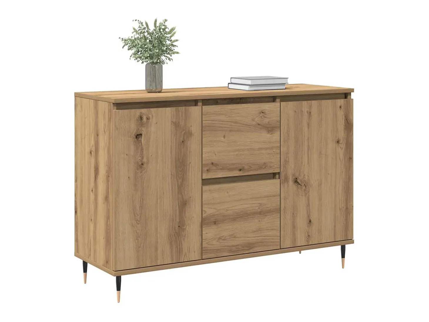 Vitrina Roble artisan 101.5 x 35 x 70 cm Madera contrachapada