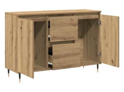 Vitrina Roble artisan 101.5 x 35 x 70 cm Madera contrachapada