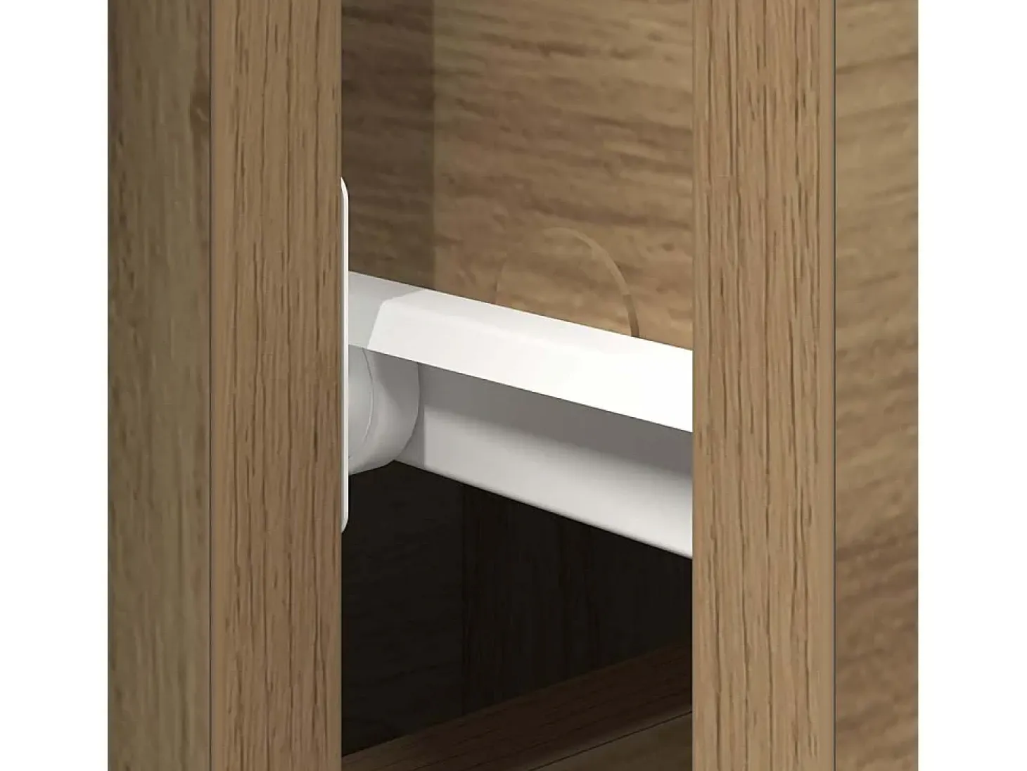 Vitrina Roble artisan 101.5 x 35 x 70 cm Madera contrachapada