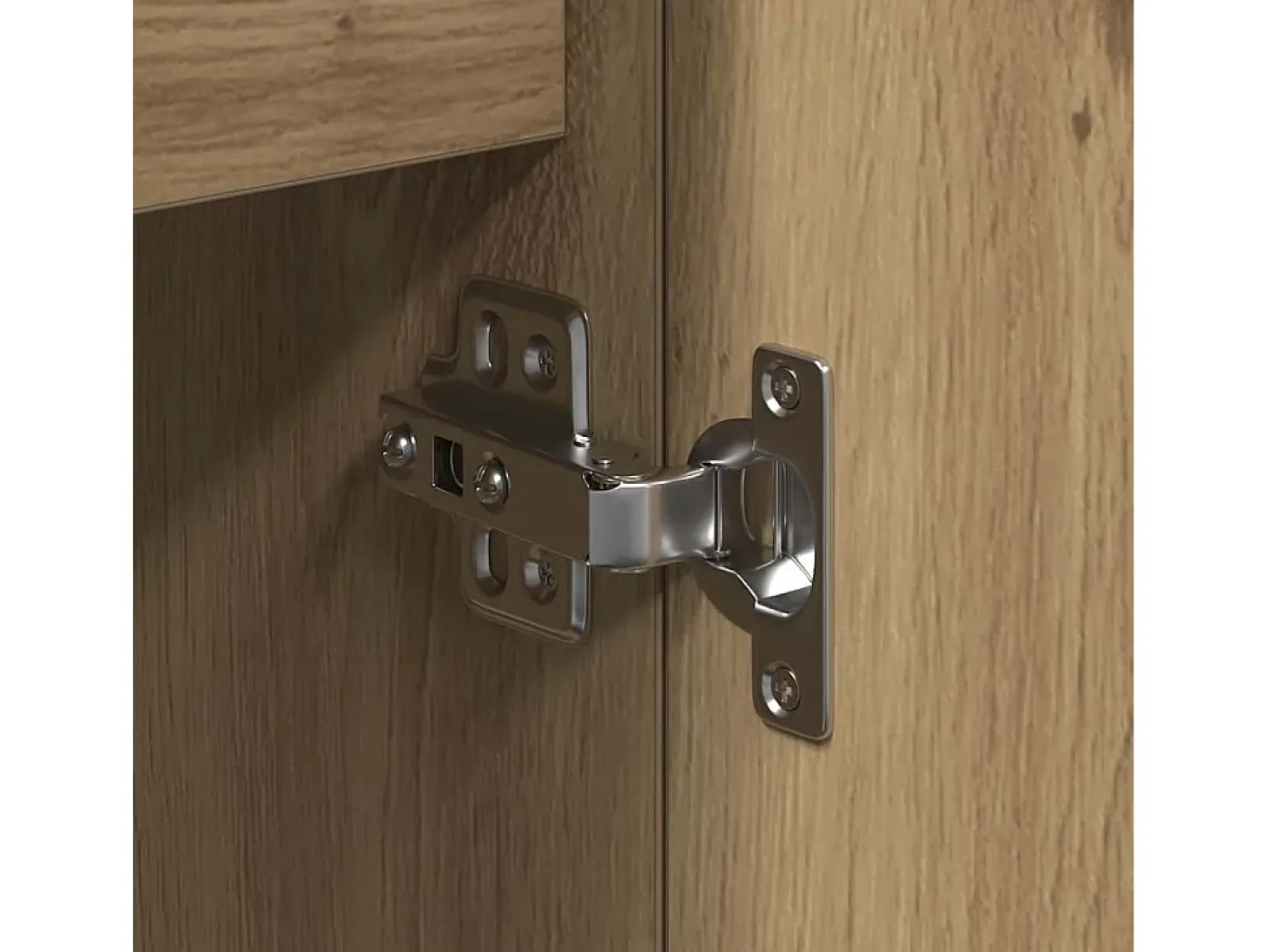 Vitrina Roble artisan 101.5 x 35 x 70 cm Madera contrachapada