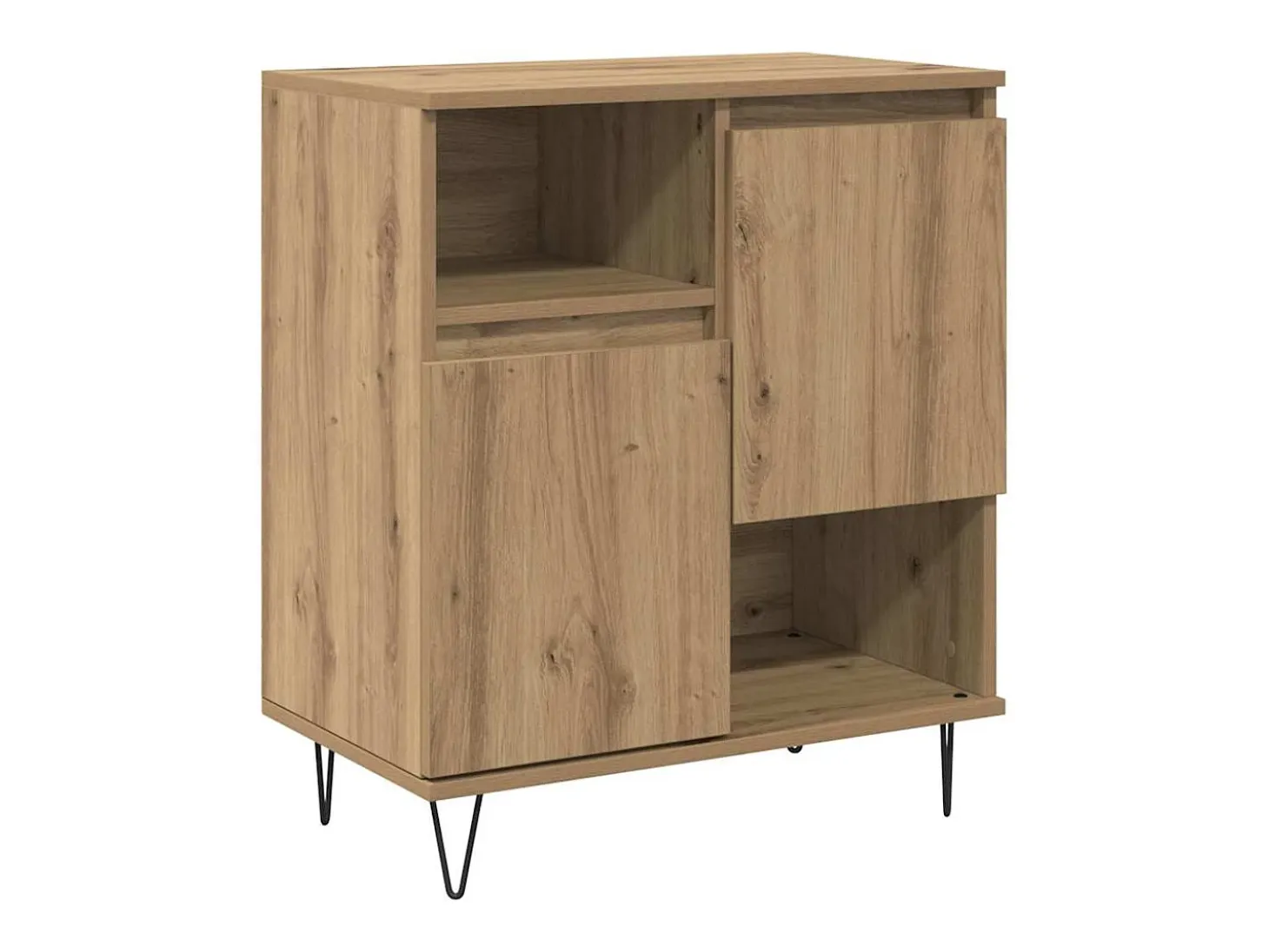 Vitrina Roble artisan 60 x 35 x 70 cm Madera contrachapada