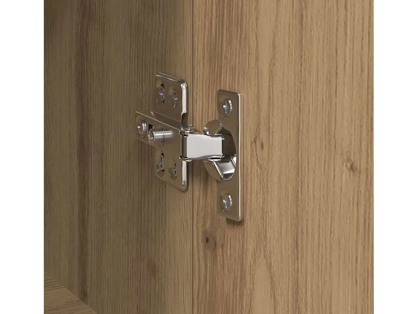 Vitrina Roble artisan 60 x 35 x 70 cm Madera contrachapada