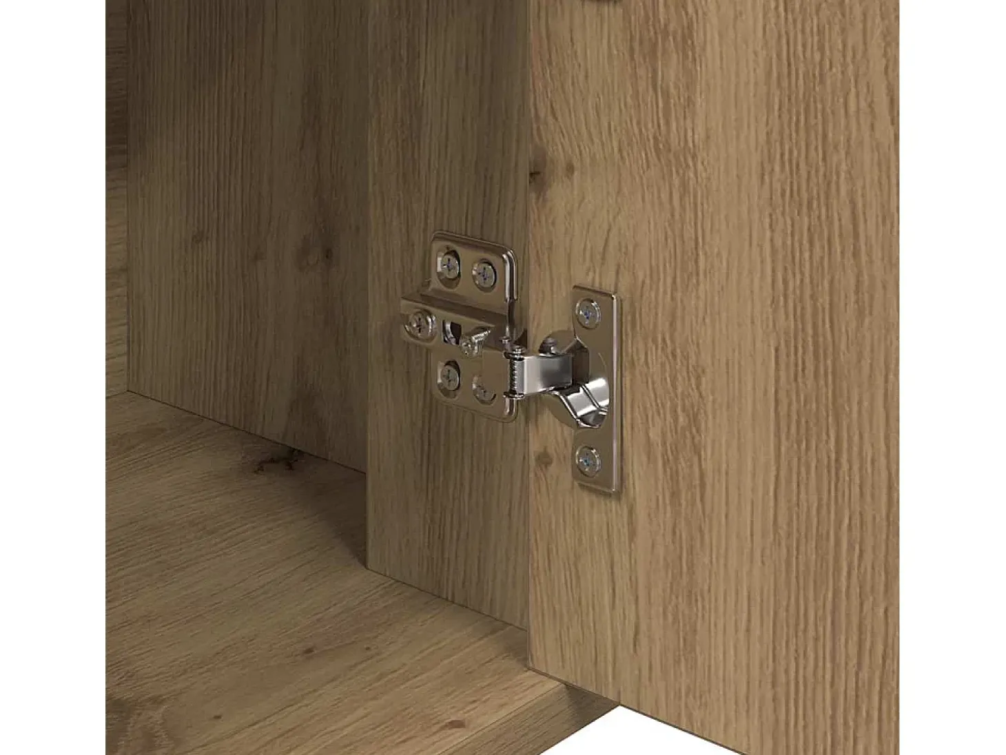 Vitrina Roble artisan 80 x 30 x 60 cm Madera contrachapada