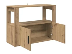 Vitrina Roble artisan 80 x 30 x 60 cm Madera contrachapada