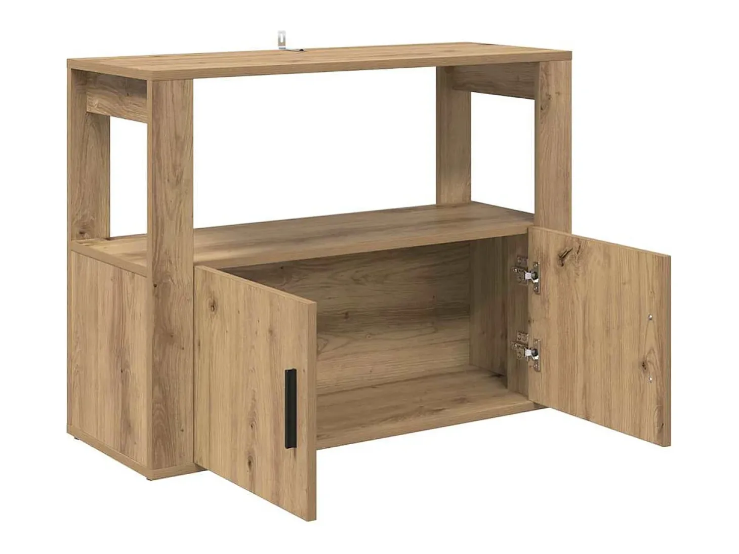 Vitrina Roble artisan 80 x 30 x 60 cm Madera contrachapada