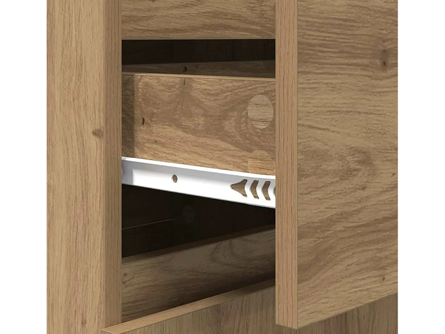 Vitrina Roble artisan 35 x 40 x 70 cm Madera contrachapada