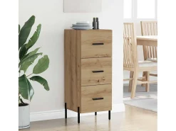 Vitrina Roble artisan 34 x 34.5 x 90 cm Madera contrachapada