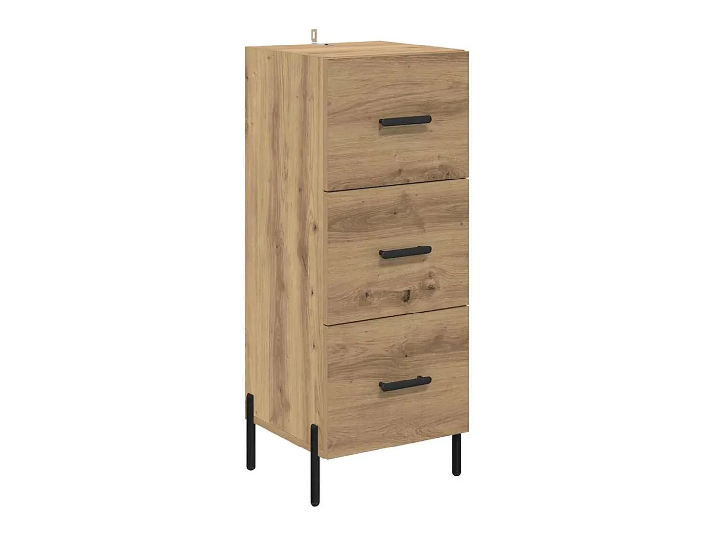 Vitrina Roble artisan 34 x 34.5 x 90 cm Madera contrachapada