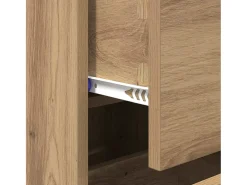 Vitrina Roble artisan 34 x 34.5 x 90 cm Madera contrachapada