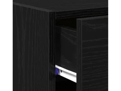 Vitrina Roble negro 50 x 42.5 x 93 cm Madera contrachapada