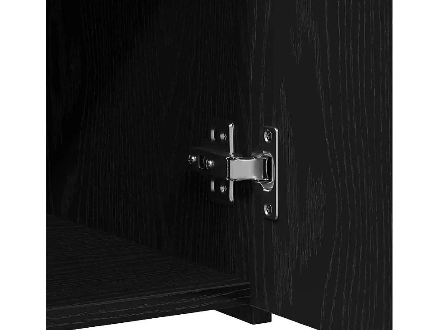 Vitrina Roble negro 50 x 42.5 x 93 cm Madera contrachapada