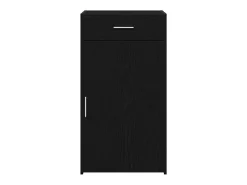 Vitrina Roble negro 50 x 42.5 x 93 cm Madera contrachapada