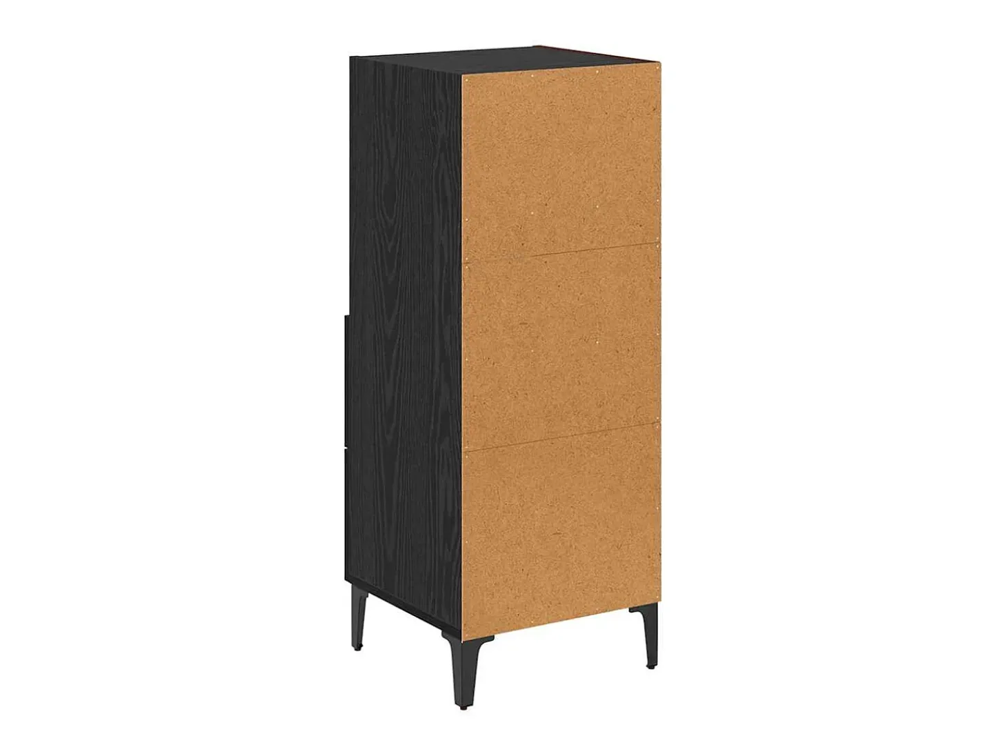 Vitrina Roble negro 34 x 34.5 x 90 cm Madera contrachapada