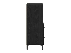 Vitrina Roble negro 34 x 34.5 x 90 cm Madera contrachapada