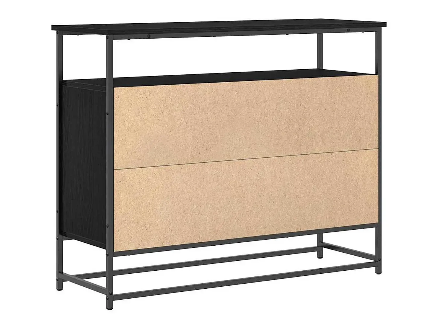 Vitrina Roble negro 100 x 35 x 80 cm Madera contrachapada