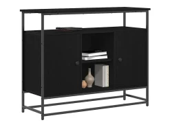 Vitrina Roble negro 100 x 35 x 80 cm Madera contrachapada
