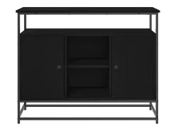Vitrina Roble negro 100 x 35 x 80 cm Madera contrachapada