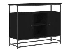 Vitrina Roble negro 100 x 35 x 80 cm Madera contrachapada