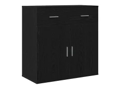 Vitrina Roble negro 79 x 38 x 80 cm Madera contrachapada