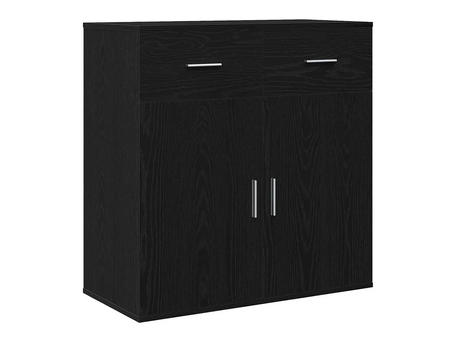 Vitrina Roble negro 79 x 38 x 80 cm Madera contrachapada