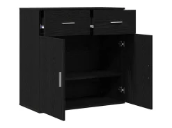 Vitrina Roble negro 79 x 38 x 80 cm Madera contrachapada