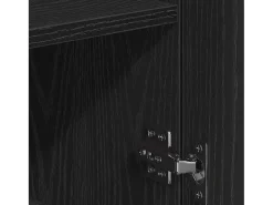 Vitrina Roble negro 79 x 38 x 80 cm Madera contrachapada