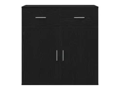 Vitrina Roble negro 79 x 38 x 80 cm Madera contrachapada