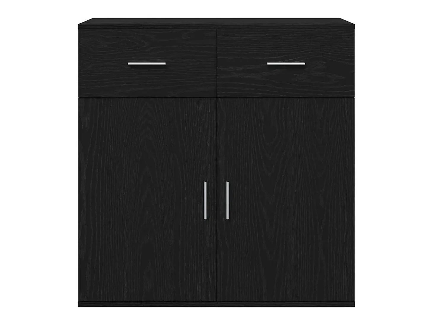 Vitrina Roble negro 79 x 38 x 80 cm Madera contrachapada