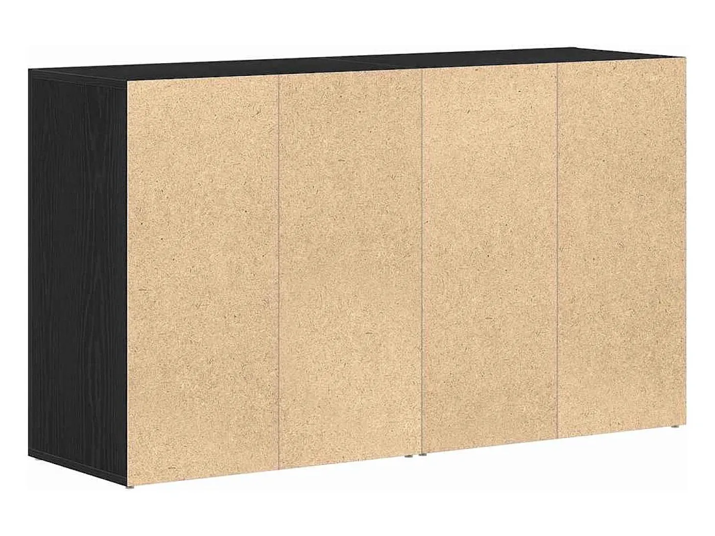 Vitrina Roble negro 120 x 36 x 69 cm Madera contrachapada