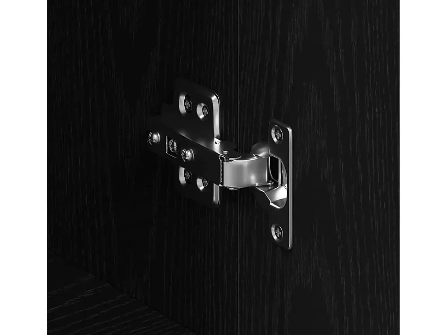 Vitrina Roble negro 120 x 36 x 69 cm Madera contrachapada