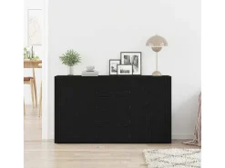 Vitrina Roble negro 120 x 36 x 69 cm Madera contrachapada
