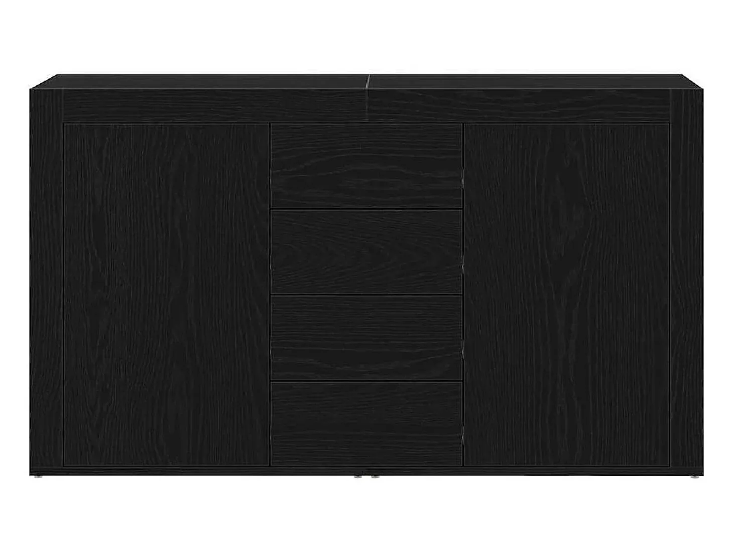 Vitrina Roble negro 120 x 36 x 69 cm Madera contrachapada