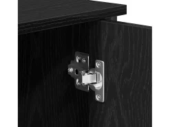 Vitrina Roble negro 70 x 30 x 80 cm Madera contrachapada