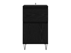 Vitrina Roble negro 35 x 40 x 70 cm Madera contrachapada